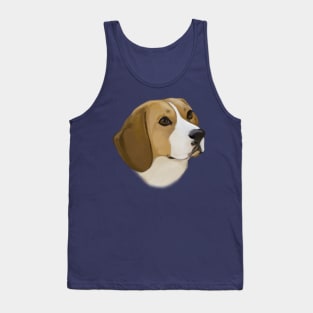 Beagle in Portrait Tank Top